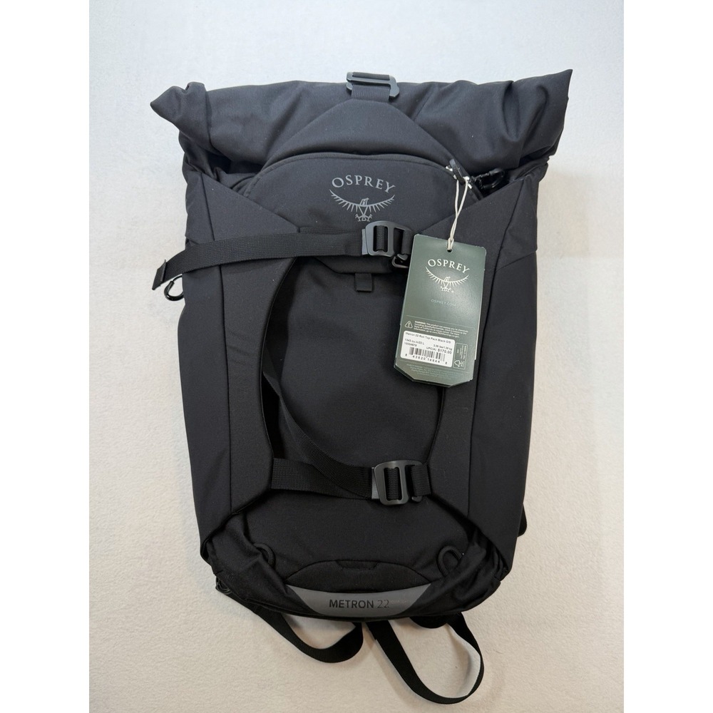 Osprey Pack Metron 24L Pack Black New Bike Commute Bag Rain Cover